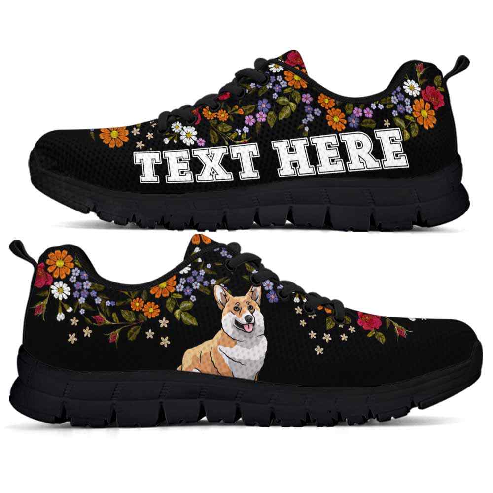 SS-W-Dog-Embroidery11-Corgi-18_Corgi-Flower-Floral-Colorful-Dog-Lovers-Sneakers-Gym-Running-Shoes-Gift-Women-Men-Dog-Mom-Dog-Dad-Custom-Shoes-_2_20200829 SS-W-Dog-Embroidery11-Corgi-18@undefined-Corgi Flower Floral Colorful Dog Lovers Sneakers Gym Running Shoes Gift Women Men. Dog Mom Dog Dad Custom Shoes.