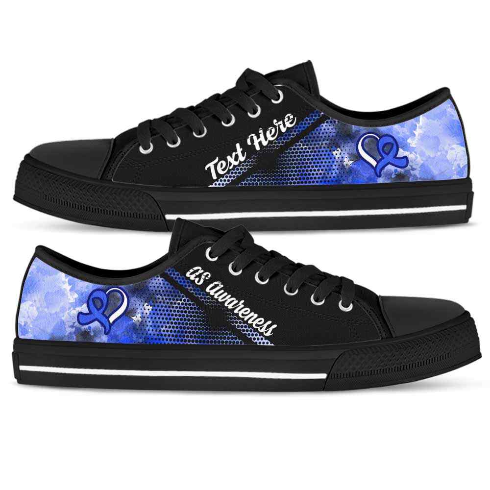 LTS-U-Awareness-Watercolor01NaSportline9-AnSpon-3@undefined-Ankylosing Spondylitis Awareness Ribbon Watercolor Tennis Shoes Gym Low Top Shoes. Women Men Custom Gift.