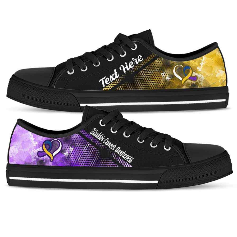 LTS-U-Awareness-Watercolor01NaSportline9-Bladde-7@undefined-Bladder Cancer Awareness Ribbon Watercolor Tennis Shoes Gym Low Top Shoes. Women Men Custom Gift.