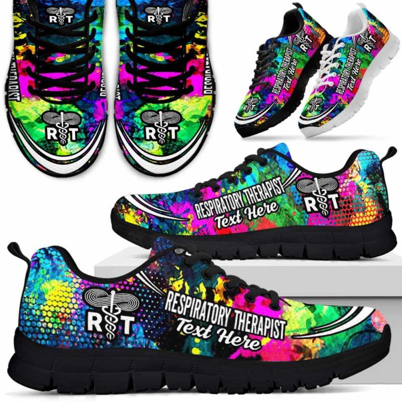 SS-U-Nurse-Watercolor02NaSportline10a-ResThe-27@undefined-Respiratory Therapist Watercolor Sneakers Gym Running Shoes Gift Women Men. Custom Shoes.