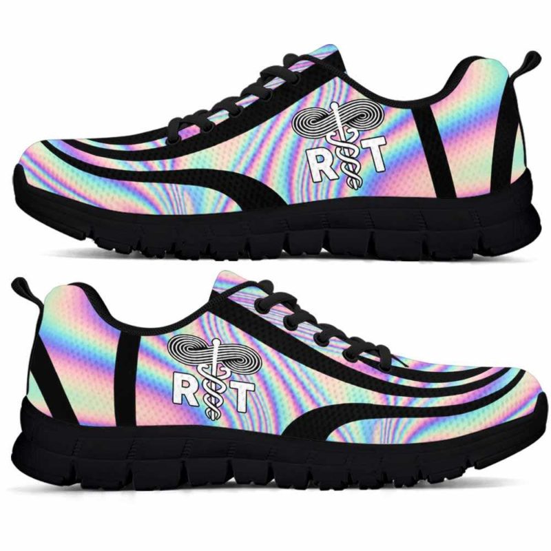 SS-U-Nur-LineAb1004-ResThe-21 @ Line Abstract Respiratory Therapist-Respiratory Therapist Sneakers Gym Running Shoes, Gift For Women And Men. Rainbow Color Gradient Custom Personalized Shoes.