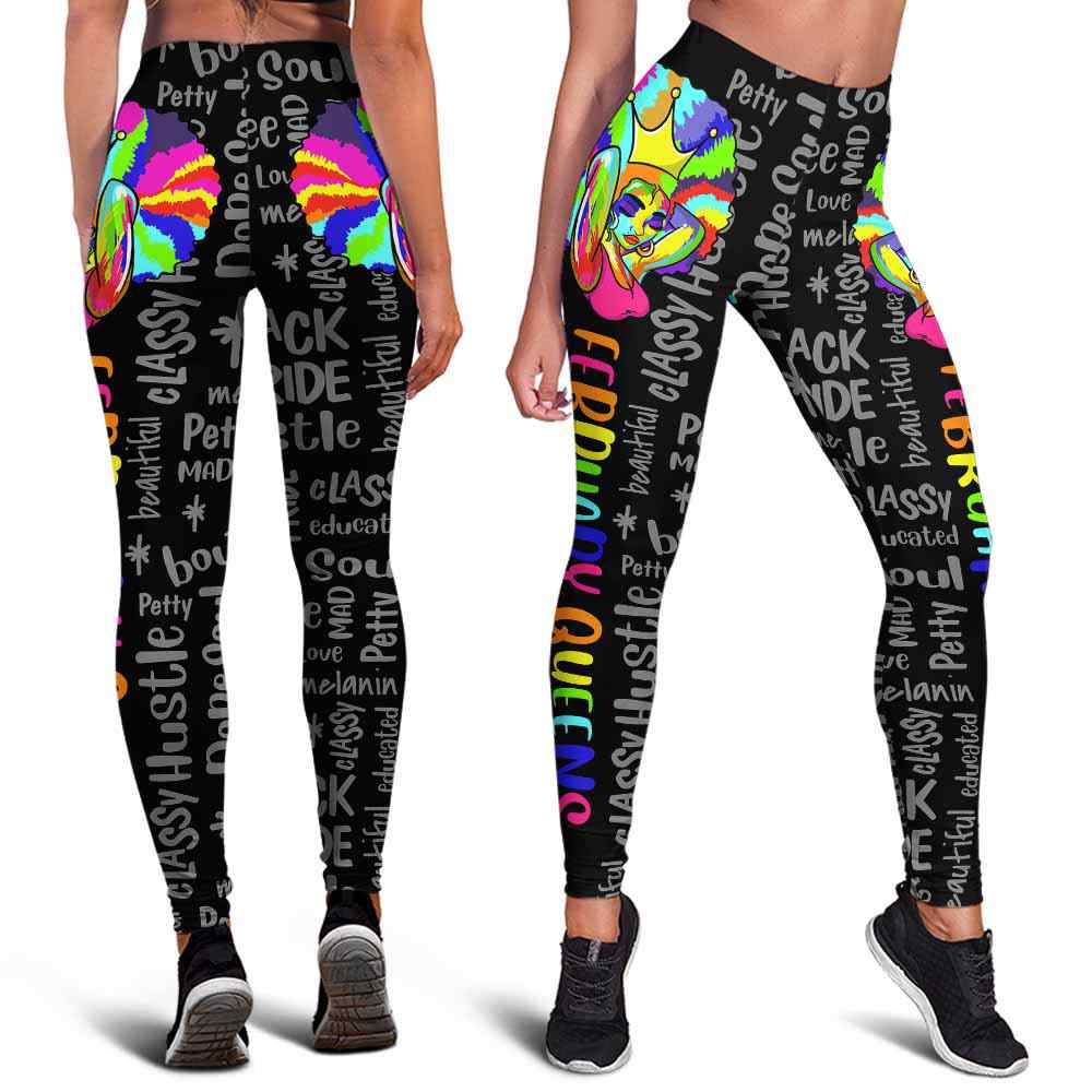 LEGG-W-Age-ColoQueeBirt-Feb-0-_February-Girl-February-Queen-Leggings-For-Women-Birthday-Queen-Colorful-Women-S-Leggings-Custom-February-Birthday-Gift-For-Women-_3_20210125 LEGG-W-Age-ColoQueeBirt-Feb-0 @ February Colorful Queen Birthday-February Girl, February Queen Leggings For Women. Birthday Queen Colorful Women'S Leggings. Custom February Birthday Gift For Women.