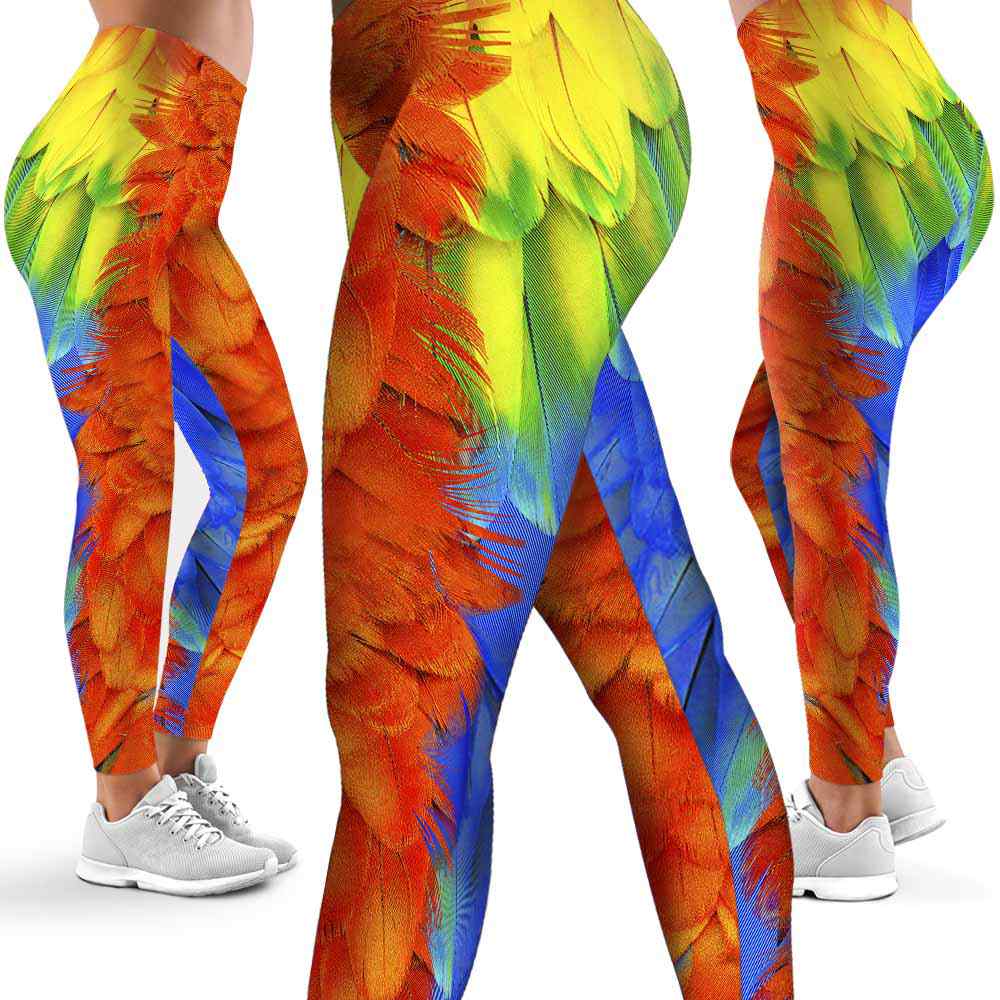 LEGG-W-Ani-Prrt-Feat-0-_Parrot-Leggings-For-Women-Parrot-Feather-Pattern-Printed-Leggings-Colorful-Parrot-Women-Leggings-Yoga-Workout-Leggings-Custom-Leggings-_2_20210105 LEGG-W-Ani-Prrt-Feat-0 @ Parrot-Parrot Leggings For Women. Parrot Feather Pattern Printed Leggings. Colorful Parrot Women Leggings. Yoga Workout Leggings. Custom Leggings.
