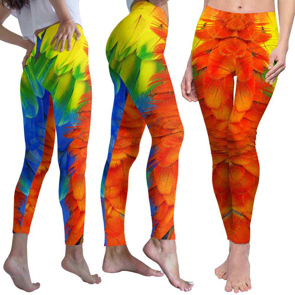 LEGG-W-Ani-Prrt-Feat-0-_Parrot-Leggings-For-Women-Parrot-Feather-Pattern-Printed-Leggings-Colorful-Parrot-Women-Leggings-Yoga-Workout-Leggings-Custom-Leggings-_3_20210105 LEGG-W-Ani-Prrt-Feat-0 @ Parrot-Parrot Leggings For Women. Parrot Feather Pattern Printed Leggings. Colorful Parrot Women Leggings. Yoga Workout Leggings. Custom Leggings.