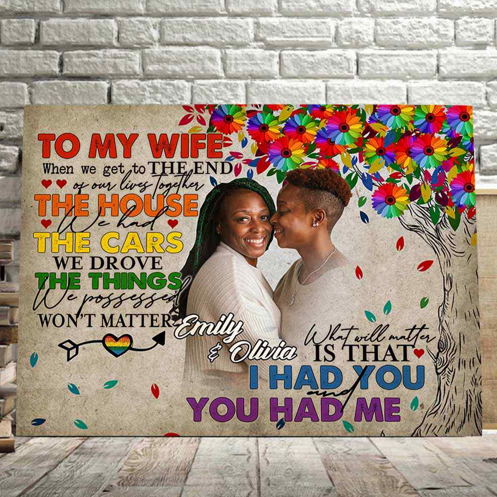 CAVA-U-Lgbt-LoveMattDasy-Lgbt-0-_To-My-Wife-Personalized-Photo-Vintage-Canvas-Custom-Lesbian-Couple-Gift-For-Wedding-Engagement-Birthday-Gift-Unique-Lgbt-Wall-Art-Canvas_3_20210415 CAVA-U-Lgbt-LoveMattDasy-Lgbt-0 @ Lgbt Love Matter Daisy-To My Wife Personalized Photo Vintage Canvas. Custom Lesbian Couple Gift For Wedding Engagement Birthday Gift. Unique Lgbt Wall Art Canvas