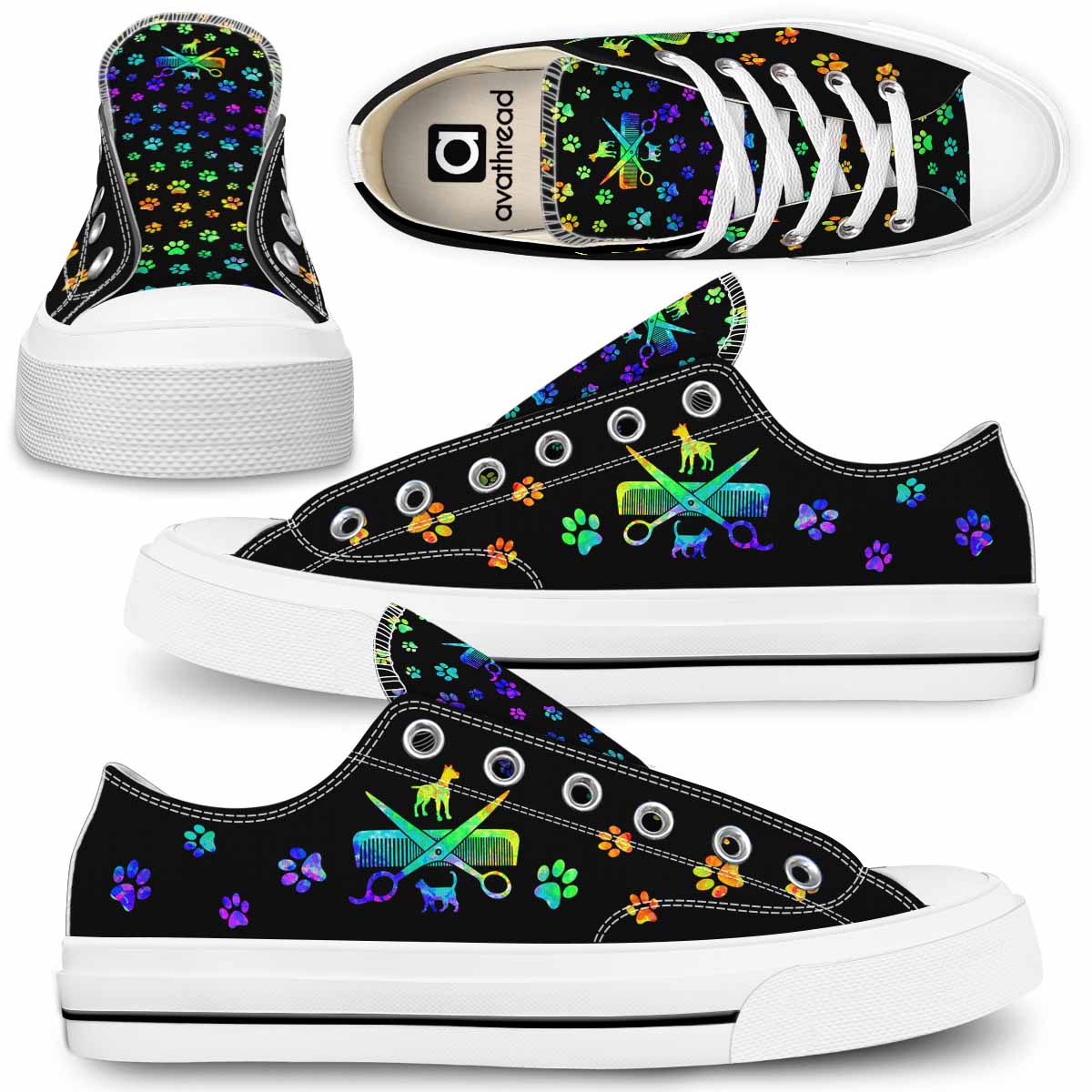 LTS-U-Job-GrooToolPetGroo-Dgrm-0-_Dog-Groomer-Shoes-Colorful-Grooming-Tools-For-Mens-Womens-Tennis-Custom-Shoes-Custom-Low-Top_1_20210517_1