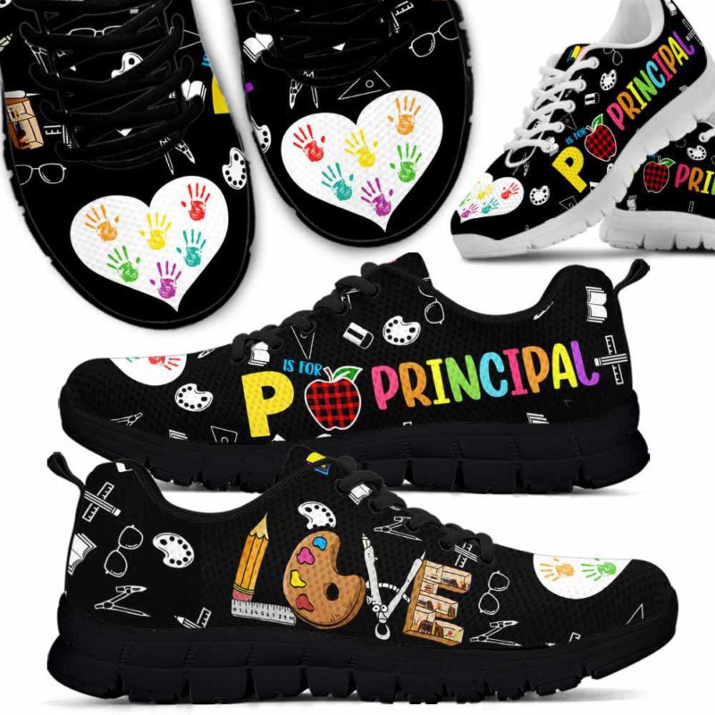 SS-U-Job-Vy1LoveToolPrin-T8-0 @ Love Tool Principal-P Is For Principal Colorful Sneakers Shoes