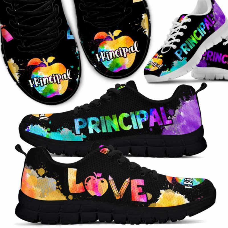 SS-U-Job-Vy1WateLoveAppl-T8-0 @ Principal Watercolor Love Apple-Principal Love Watercolor Sneakers Shoes