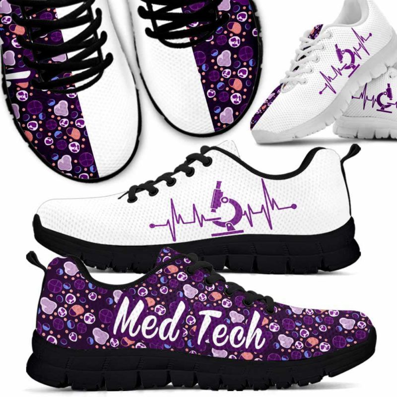 SS-U-Nur-Vy1HemaPurpTxt-Mtec-0 @ Med Tech Hematology Purple Text-Med Tech White Blood Cell Purple Sneakers