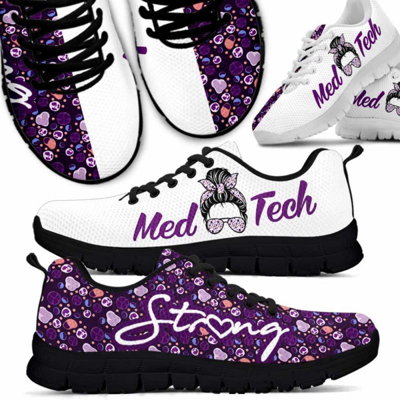 SS-W-Nur-Vy1PurpWhitTxt-Mtec-0 @ Med Tech Purple White Girl Text-Med Tech Purple Girl White Sneakers