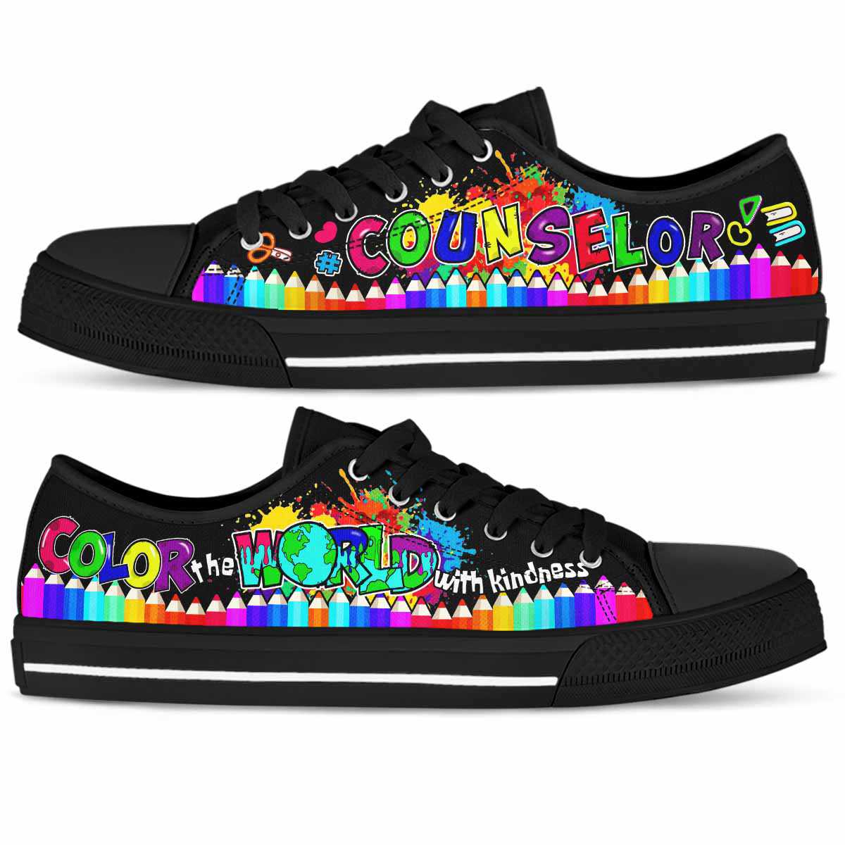 LTS-U-Job-Vy1ColoTheWorl-Csl-0-_Counselor-School-Color-The-World-With-Kindness-Low-Top-Shoes_1_20210717 LTS-U-Job-Vy1ColoTheWorl-Csl-0 @ Counselor-Counselor School Color The World With Kindness Low Top Shoes