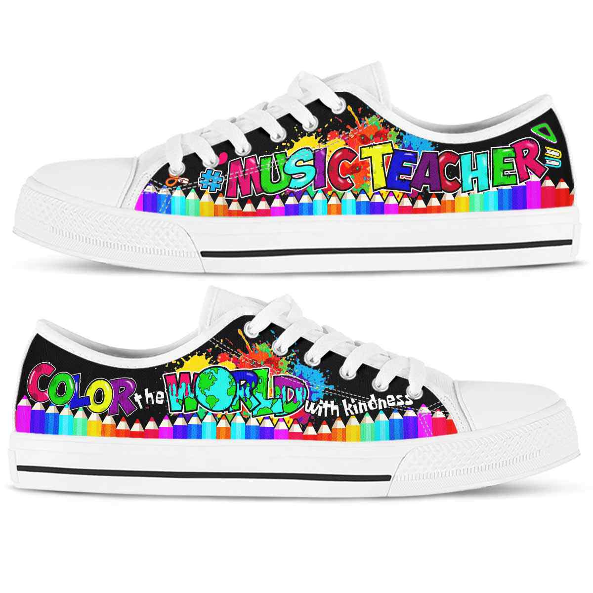LTS-U-Job-Vy1ColoTheWorl-Mtcer-0-_Music-Teacher-School-Color-The-World-With-Kindness-Low-Top-Shoes_2_20210717 LTS-U-Job-Vy1ColoTheWorl-Mtcer-0 @ Music Teacher-Music Teacher School Color The World With Kindness Low Top Shoes
