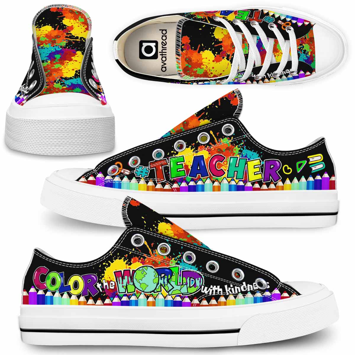 LTS-U-Job-Vy1ColoTheWorl-Tcer-0-_Teacher-Color-The-World-With-Kindness-Low-Top-Shoes_1_20210717_1
