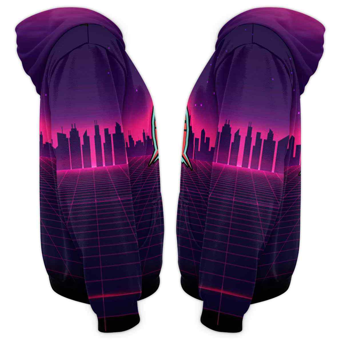 AOPH-U-Dog-RV8S-Gore-211208VY10-Golden Retriever Cute 3D Printed Hoodie For Women And Men, Vintage Retro Sunset Hoodie / Valentines Day For Him 2022