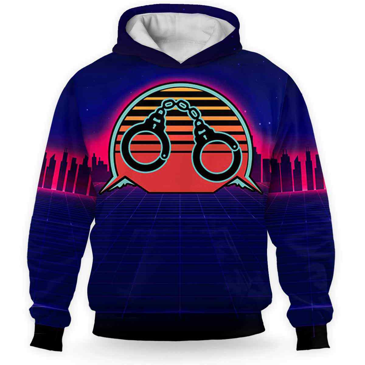 AOPH-U-Job-RV8S-Cor-211207VY10-Correctional Officer Unique 3D Hoodie For Women And Men, Retro Vintage Sunset Hoodie / Valentine Gift 2022