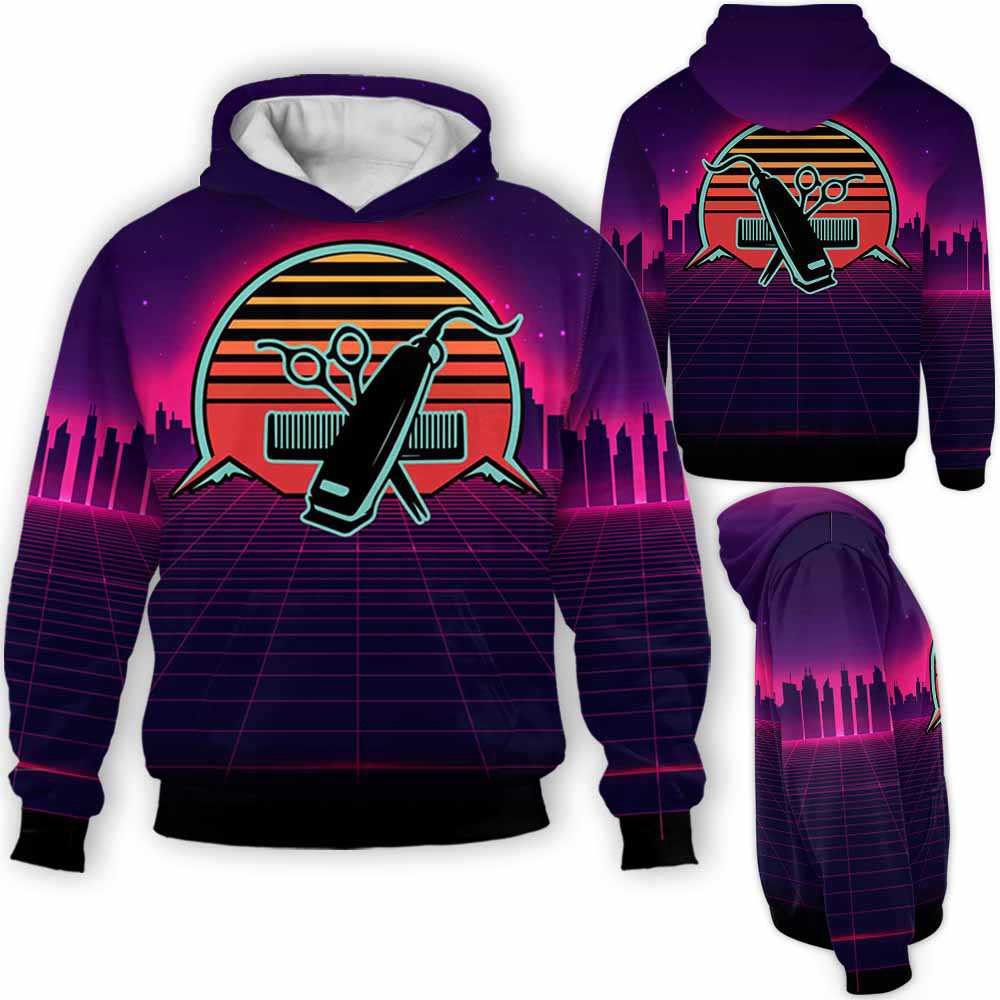 AOPH-U-Job-RV8S-Hsty-211208VY10-Hairstylist Cozy 3D Full Print Hoodie For Women And Men, Vintage Retro Sunset Hoodie / Valentine Gift 2022