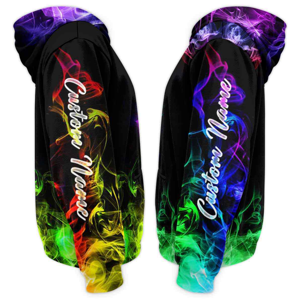 AOPH-U-Job-SmokTool-Hsty-211126VY10-Hairstylist Hair Stylist Hairdresser Cool 3D Full Print Hoodie For Women Men, Colorful Smoke Custom Name Hoodie / Funny Custom Gift